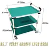 Carrito de Transferencia Antiestático con Barrera Ajustable Móvil Empujado a Mano Tubería Lean Línea de Sala Limpia Carrito Pequeño