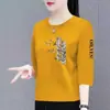 Ropa para mujer para madres, de mediana edad, comercio exterior transfronterizo, camiseta de manga tres cuartos, corte holgado, talla grande, camiseta de manga corta, top, camiseta básica