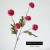 Bestseller internacional: Ornamentos de decoração para casa com haste única de 5 cabeças, flor de crisântemo em forma de bola de dente-de-leão artificial de cor outonal