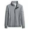 Terno Esportivo Casual Masculino Novo de Primavera e Outono Jaqueta Lasel para Homens de Meia-Idade e Idosos Cardigan Esportivo Masculino