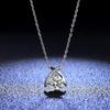 Pingente de Prata Esterlina S925 Diamante Mosan de 1 Quilate Colar Pingente de Prata Moda Feminina Clássico Cruz Joias Fabricantes