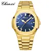 Chenxi Transfronterizo Más Vendido Reloj de Correa de Acero Pareja Luminoso Resistente al Agua Simple Moda Calendario de Negocios Reloj de Cuarzo para Hombre y Mujer