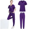 Ropa Deportiva Nueva de Mujer de Venta Caliente Europea y Americana Traje Uniforme Casual Ropa para Lavar de Hospital Sala de Operaciones de Doctora Enfermera