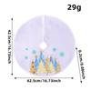 Hong Kong Amor Falda Pequeña Mini Árbol de Navidad 38cm Blanca Clásica Felpa Falda de Árbol Decoración Árbol de Navidad de Escritorio Navidad