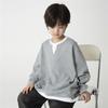 Nueva Camiseta de Manga Larga de Otoño Haima para Niños, Ropa Moderna Estilo Waffle Moda Coreana para Adolescentes, Tendencia de Moda de Otoño