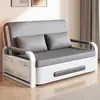 Sofá cama sencillo para dos personas, sofá cama retráctil multifuncional para salas de estar pequeñas, modelo nuevo de sofá cama individual para balcón
