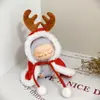 Llavero de Primera, Segunda y Tercera Generación Labubu Ropa Caja Sorpresa Ropa de Muñeca Labubu Gorro Navideño Bufanda Suéter Traje