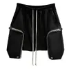 Roupa de Trabalho para Comércio Exterior Transfronteiriço Estilo Calça Larga Cintura Baixa Solta Casual Flare Zíper Shorts Unissex Calças Casuais Tendência