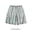 Shorts Jeans Masculino Verão Design Sense Niche Casual Calças Grandes Ins Calças de Marca da Moda Calças Soltas da Moda