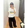 Selección Interior Ropa Superior Estampada para Parejas Sudadera para Mujer Textil Versátil ins Nacional de Moda Camiseta de Manga Corta de Algodón Puro Estudiantes de Moda