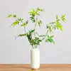 Novos Galhos de Plantas Verdes Artificiais Estilo Chinês, Galhos de Bambu, Folhas de Bambu Falsas, Decoração de Hotel Zen e Pousada, Paisagismo, Arte de Flores Bonsai