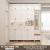 Zapatero de Madera Maciza con Banco Integrado para Uso Doméstico, Gabinete de Almacenamiento de Gran Capacidad para Entrada, Gabinete de Vestíbulo con Compartimentos