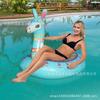 Suministrado Directamente por el Fabricante, Animal Flotante Inflable de Alpaca para Montar en el Agua, Accesorio Popular para Nadar, Cama Flotante Inflable de Alpaca para Montar