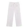 Jeans Feminino Tendência Elegante de Cintura Alta Wide-Leg com Detalhes de Bolsos Estilo Europeu e Americano Transfronteiriço Z Nova Moda 2026 5862152