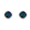 Estilo Coreano Exquisitos de Moda Versátiles Super Brillantes Cristales de Circonita Cuadrados Aretes Femeninos Pequeños de Gama Alta Venta al por Mayor