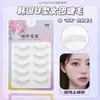 Pestañas Postizas de Tira para Grupo de Mujeres, Forma de V, Tallos Transparentes Delgados, Pelo Estirado a Mano, Maquillaje de Novia, Maquillaje Tailandés