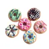 Simulação Comida e Jogo Donut Jóias DIY Acessórios Creme Cola Celular Shell Beleza Chaveiro Pingente Materiais Artesanais