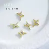 Serie de Accesorios para Uñas Transfronterizos Super Brillantes Huecos de Aleación Incrustados con Diamantes Colgantes de Estrella Rhinestones para Uñas DIY Artículo Caliente Transfronterizo