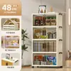Armário de Armazenamento de Grande Capacidade Prateleira de Armazenamento de Lanches Armário de Armazenamento Dobrável Doméstico Caixa de Armazenamento de Documentos Armário para Quarto Sala de Estar