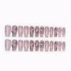 Estilo celebridad de internet usar uña larga desmontable de alta calidad flash diamante rosa postiza parche para uña manicura pieza de uña terminada