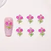Decoraciones para Uñas Flor de Gelilla Azul Hielo Accesorios Pequeños de Resina Flor 3D Aretes DIY Accesorios para Uñas Portátiles