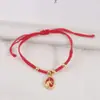 Año del Caballo, Año del Zodiaco, Pulsera de Cuerda Roja, Caballo de las Cinco Bendiciones, Pulsera Manafu Caballo del Zodiaco Tejida a Mano, Joyería para Pareja de Regalo