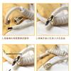 Reloj de pared plumífero ropa suéter sombrero cuerda de cordón cuerda ajustable cortavientos hebilla de cintura accesorios botón