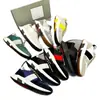 Zapatillas deportivas retro de gamuza y nailon cosidas para hombre TF transfronterizas anchas raya blanca geométrica suela gruesa casual