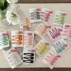Conjunto de 3 peças~ Presilhas laterais revestidas de borracha na cor creme, presilhas BB, presilhas para franja, presilhas de cabelo para fios soltos, doces acessórios de cabelo