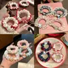 Laço de Cabelo de Gato de Desenho Animado com Renda Doce, Scrunchie Simples para Rabo de Cavalo de Menina, Alto Valor Estético, Corda de Cabelo Fofa