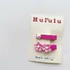 Novo par de presilhas de cabelo flor de contas tridimensional doce para crianças, presilha de cabelo de bebê, presilha lateral, presilha de bico de pato