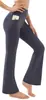 Leggings Deportivos de Yoga Estilo Europeo y Americano Pantalones Casuales para Casa con Bolsillos Delanteros y Traseros Cintura Alta Control de Abdomen Levanta Glúteos Pantalones Adelgazantes