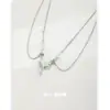 Collar Original Estilo Ins Verde Menta con Forma de Corazón para Mujer, Cadena para Clavícula de Doble Capa de Gama Alta de Nicho, Accesorio de Moda