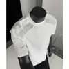 Camiseta de Manga Corta Transpirable de Seda Helada de Secado Rápido de Verano para Hombre, Camiseta de Malla con Parches de Media Manga de Verano para Hombre