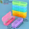 Caja de Clasificación de Cuentas de Tres Compartimentos, Caja de Plástico para Cuentas de Arroz, Caja de Embalaje para Tornillos y Clavos, Caja de Almacenamiento de Plástico para Linterna de Cabeza con Batería de Litio de Cuatro Compartimentos