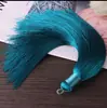 16cm de Alto Gama Flecos de Borla Puramente Hechos a Mano Accesorios para Joyería DIY Nudo Chino Cinta de Seda Artificial Círculo Borla Venta al Por Mayor