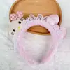 Linda Nueva Diadema de Dibujos Animados para Mujer, Diadema de Felpa para Lavarse la Cara y Aplicarse Mascarilla Facial, Accesorio para el Cabello Antideslizante