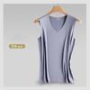 Chaleco sin costuras para hombre, Seda de hielo 2026 Nuevo Verano Deportes Fitness Delgado Capa base Sudadera, Hombro ancho, Venta al por mayor