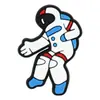 Astronauta Espacial Planeta Desenho Animado Sapatos de Furo em PVC Tema Flor Universo Fivela de Sapato de Borracha Macia Acessórios para Sapatos de Jardim DIY
