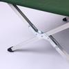 Cama plegable exterior personalizada tela Oxford 600D tubo de acero aleación de aluminio camping simple acompañante descanso para el almuerzo cama de campaña