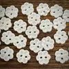 Botones de Resina Tallados con Forma Especial de Flor de Ciruelo Blanco Perlado Versátiles Botones para Camisa Falda Camisa Decoraciones Hechas a Mano para Bricolaje