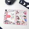 Capa rotativa 360° popular do Crayon Shin-chan adequada para tablet iPad 11ª geração A16/11 capa protetora air4/5/6 anti-queda