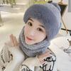 Gorro y Cuello Integrados para Mujer Invierno 2025 Nuevo Forrado de vellón Espesado Ciclismo A prueba de viento A prueba de frío Coche eléctrico Cálido Gorro tipo pulóver
