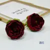 Atacado de fábrica spot peônia europeia pequena carro de casamento fundo de casamento parede de flores arranjo de flores tecido de seda cabeça de flor de outono flores