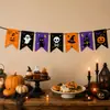 Banderines personalizados para decoración de fiesta de Halloween, diseño gratuito, impresión en papel cartulina blanca, suministros festivos transfronterizos