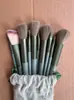 Nuevo traje de 13 brochas de maquillaje verdes de las Cuatro Estaciones, portátil, de pelo suave, brocha para rubor, sombra de ojos, juego completo de herramientas de belleza al por mayor