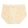 Nova lingerie sexy de renda com entreperna respirável de seda, calcinha feminina sem costura de seda gelada de cintura média