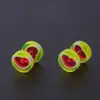 Comercio Electrónico Transfronterizo Chismes Hoja de Arce Clavos para Hélice de Oreja Pendientes de Caramelo Dulce Acrílicos Pendientes de Varilla de Acero Inoxidable Pendientes Perforación