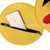 Bolsa de fieltro con expresión, bolso de mano de fieltro con cara sonriente, monedero de fieltro, neceser, bolsa de almacenamiento de fieltro con dibujos animados
