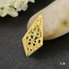 Peça de Ferro Padrão Totem Retangular Redondo Losango Embossado DIY Acessórios de Cabelo para Trajes Antigos Acessórios para Penteado de Noiva Material
